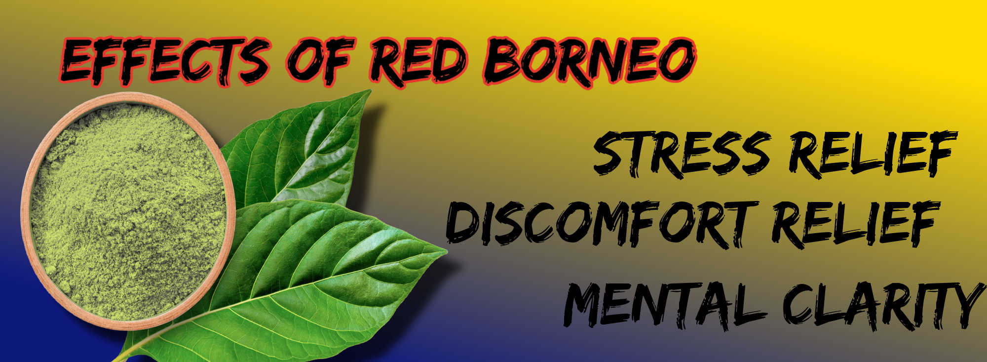 image of red borneo kratom effects
