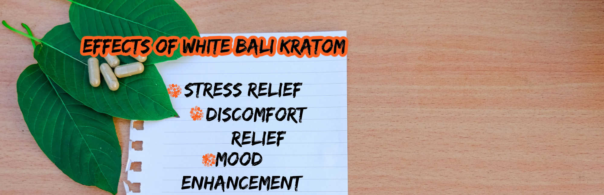 image of white bali kratom effects